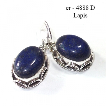 925 silver blue lapis lazuli cute earrings